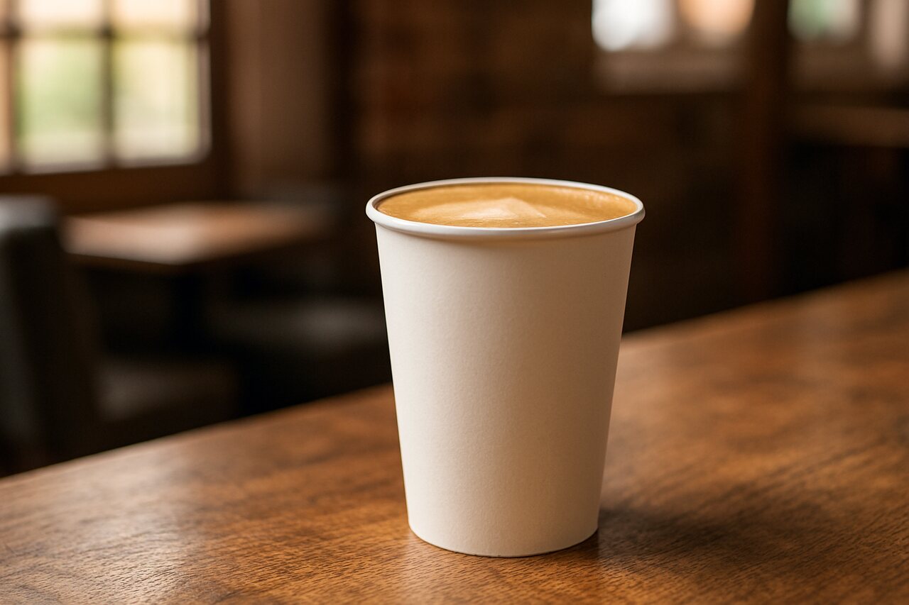 copo isopor plastico ou papel