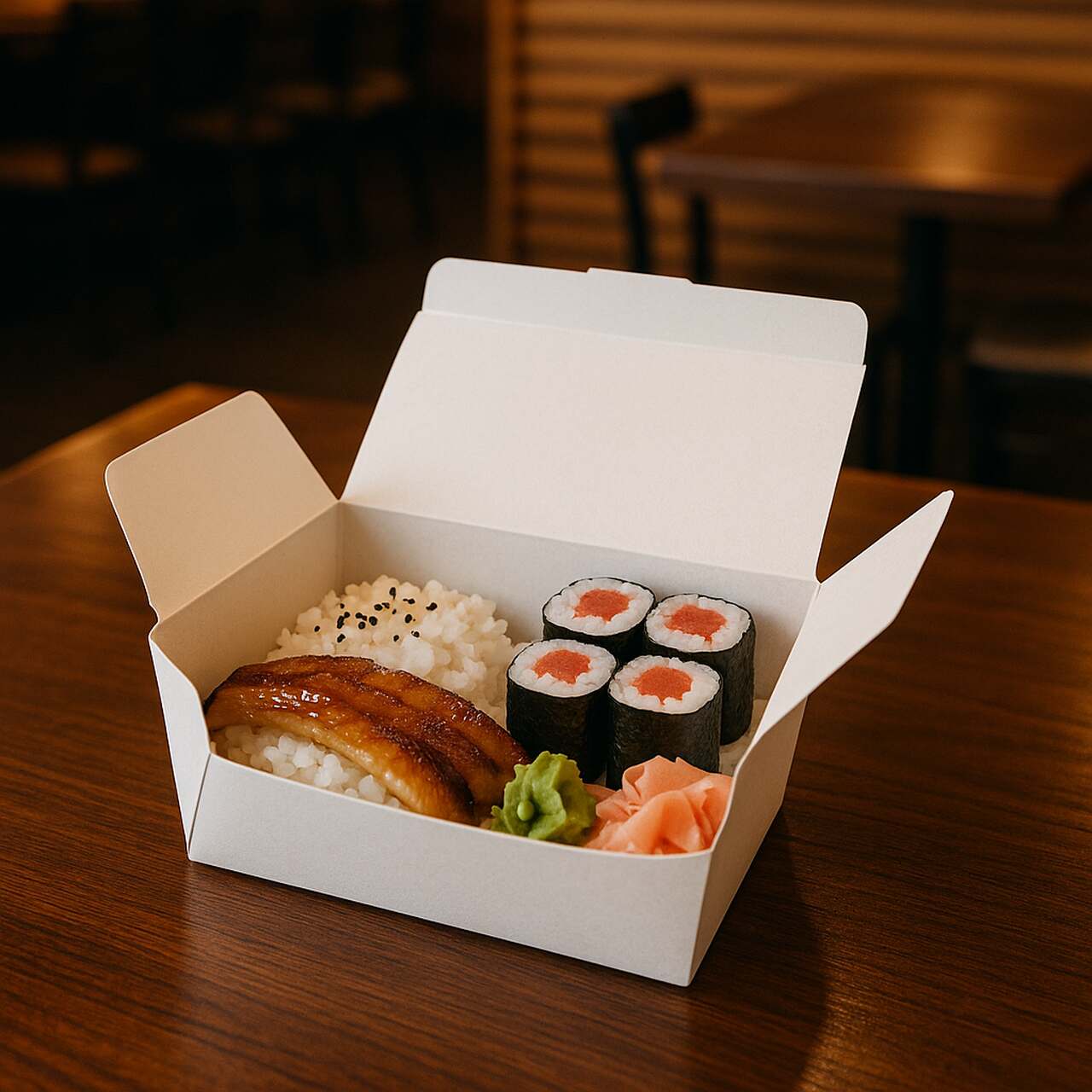 embalagem para comida japonesa